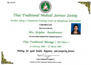 Zert Si Trad-Thai-Massage
